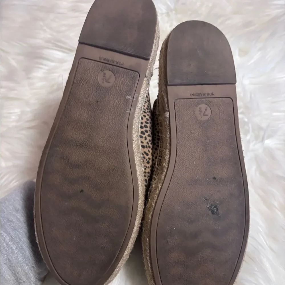 Universal Thread Leopard Print Espadrille Mule in Tan and Black